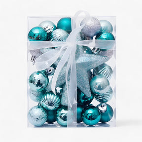 home & garden : Set van 30 Kerstballen met Ster, Boomdecor en Nieuwjaarscadeau - Rood Wit in Tiffany van Pantino