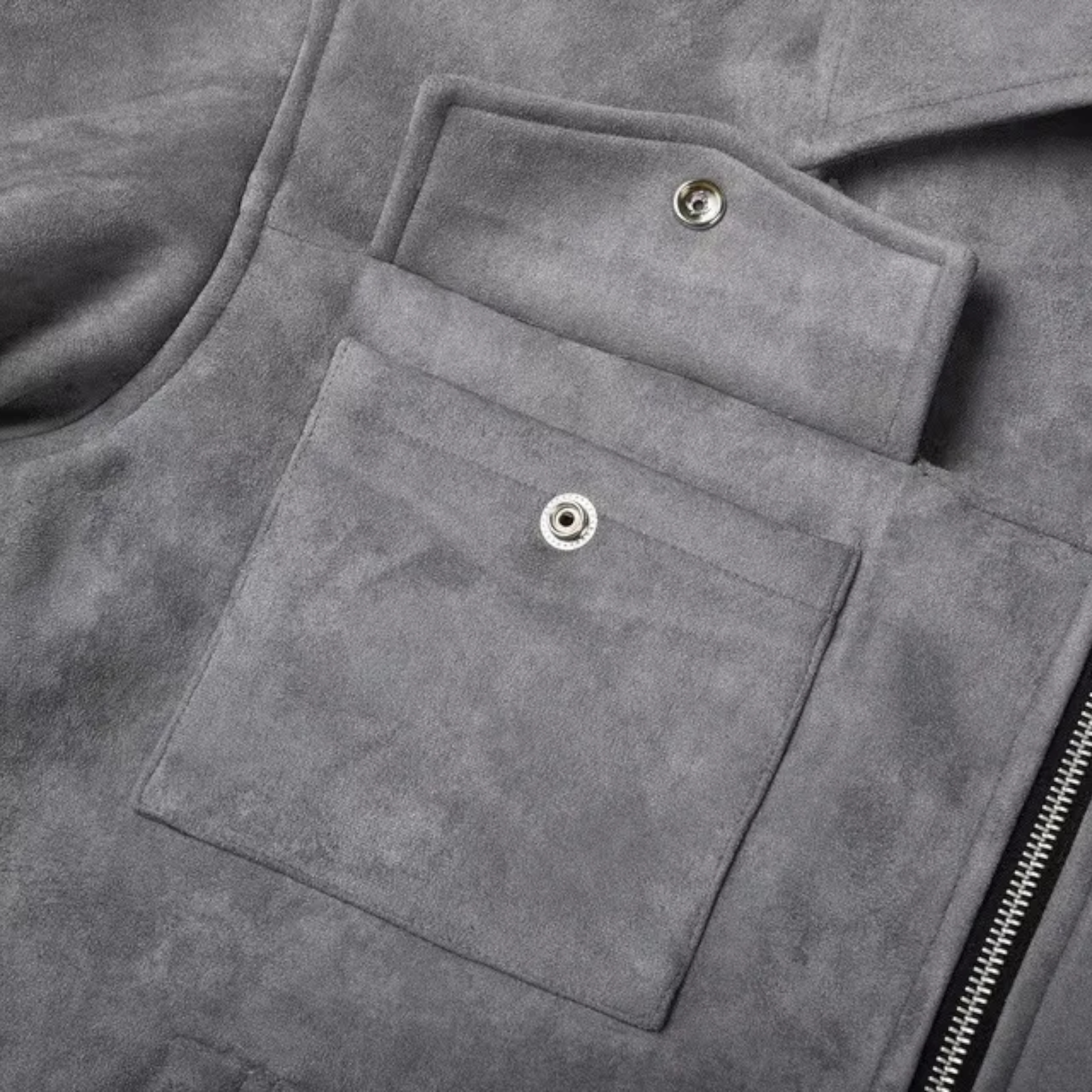 Herenjassen en -jassen : Heren Casual Multi Pocket Jas - Grijs in van Pantino