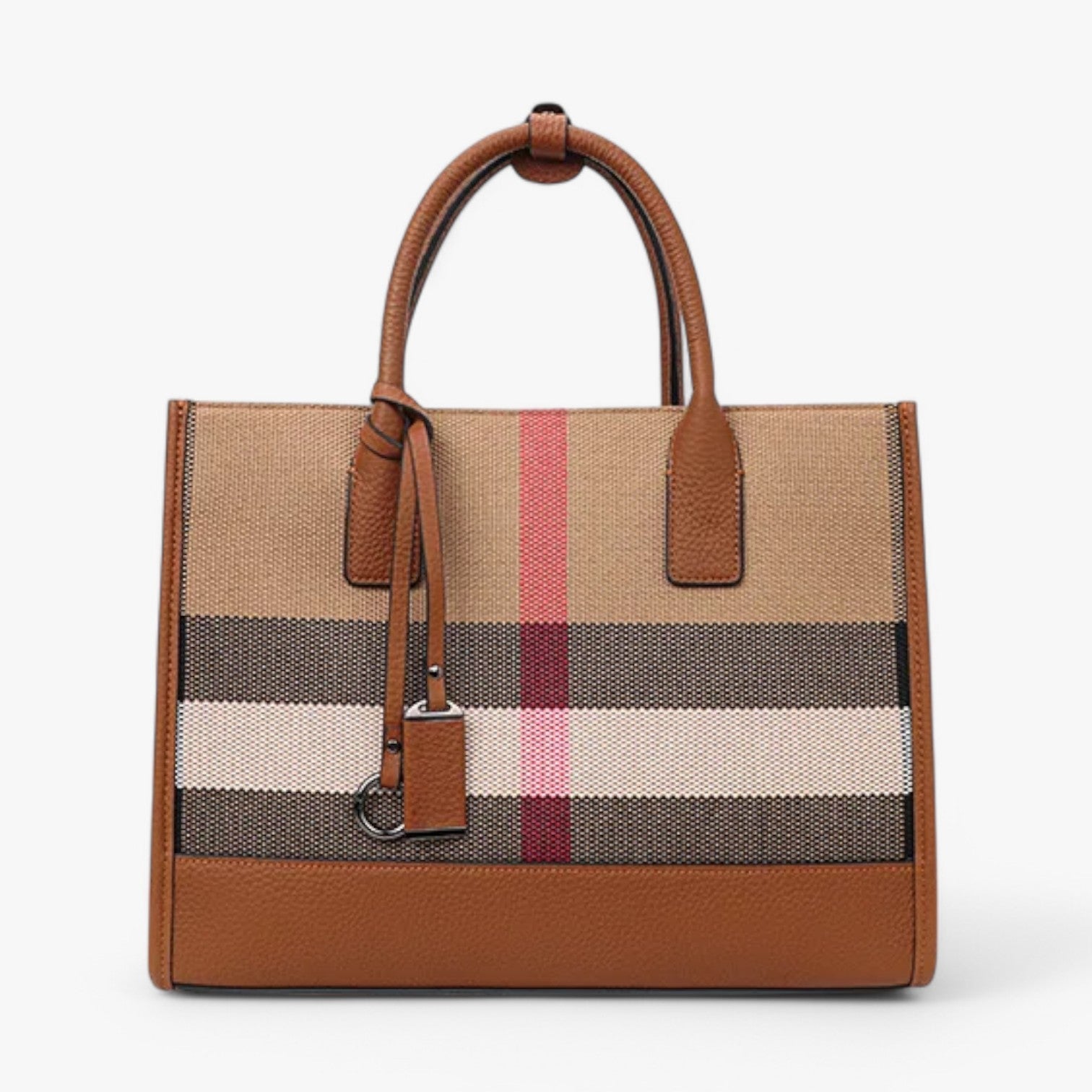 Bags : Gestreepte Canvas Tas - Ruim en Veelzijdig Gold Dames in van Pantinoshop