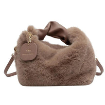 Tassen : Fluffy Crossbody Tas - Licht Bruin in Licht Bruin van Pantino