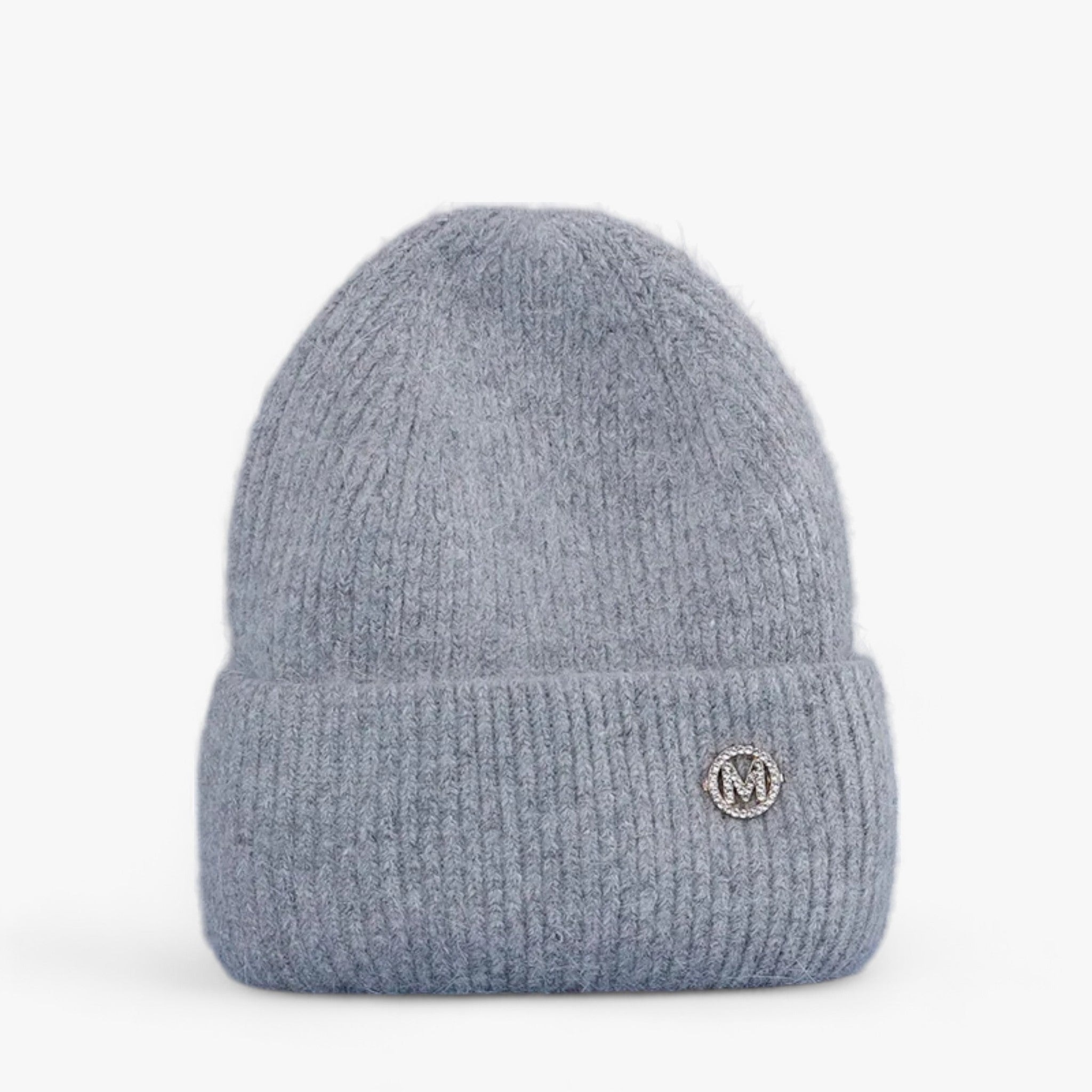 Winter Hat : Muts Dames Wit met - Wintermuts - Winter Warmth in Grijs met M 54cm-60cm van Pantino