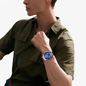 watches : Horloge Blauw - Luxe Roestvrijstalen in van Pantino