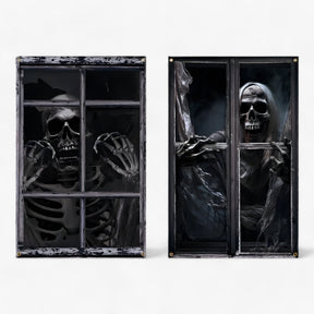home & garden : Bloeddorstige Black-Out - Halloween Silhouet Raamgordijnen - Spooky Horror Decor in Halloween-02 van Pantino