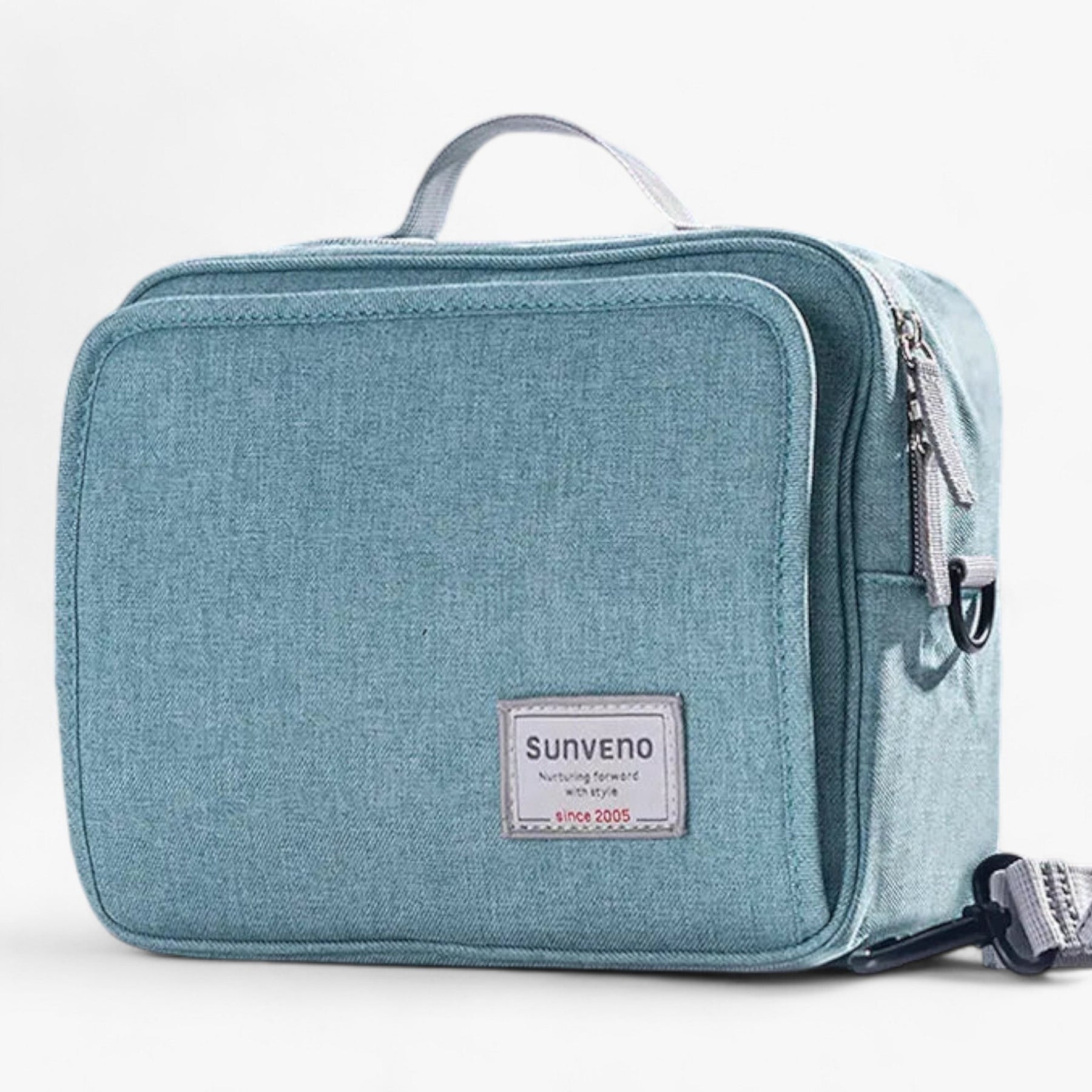 bags : Handtas Kinderen Grijs - Moederhandtas - Elegante en Functionele Opberging in L Groen van Pantino