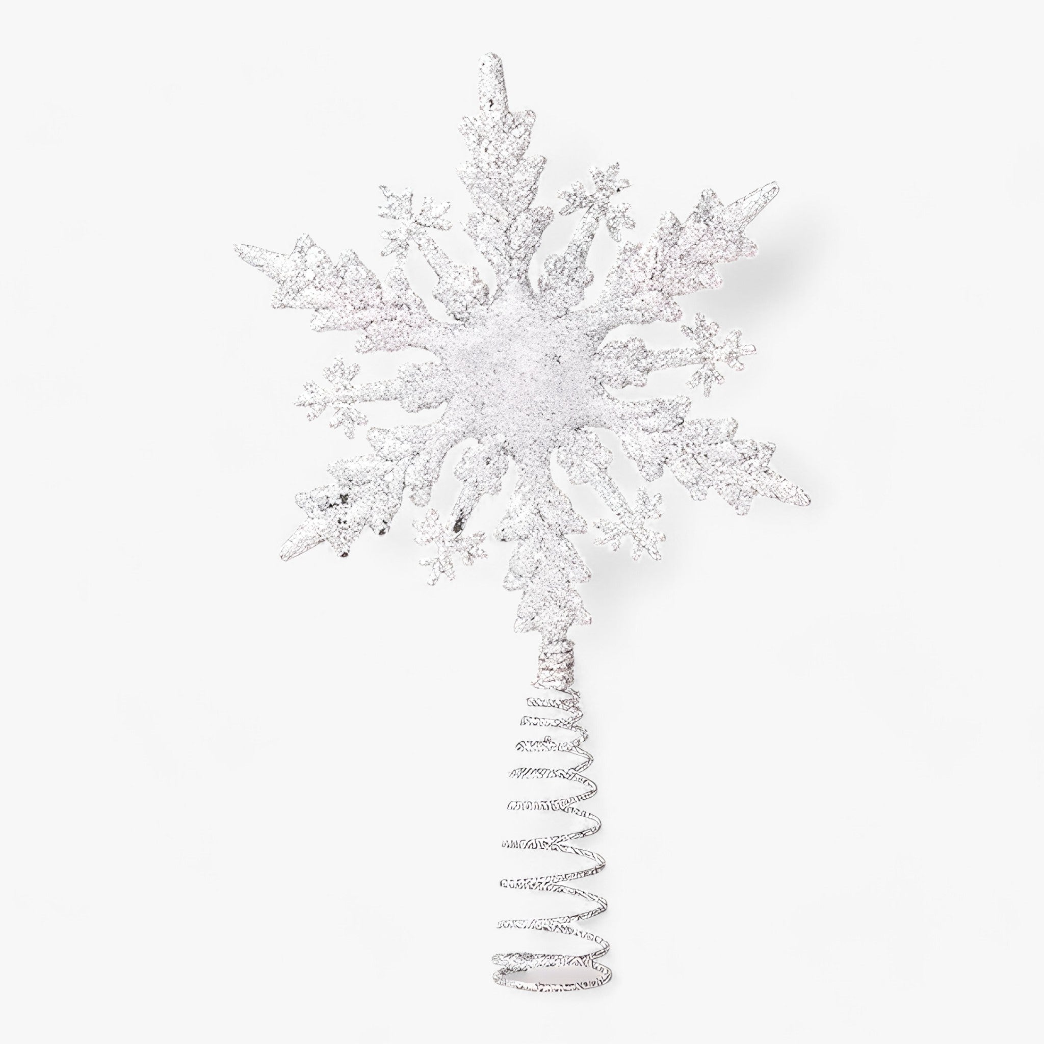 home & garden : Flake Star - Gouden en Zilveren Decoraties met Glitter - Verfraai Uw Kerstboom in 2 van Pantino