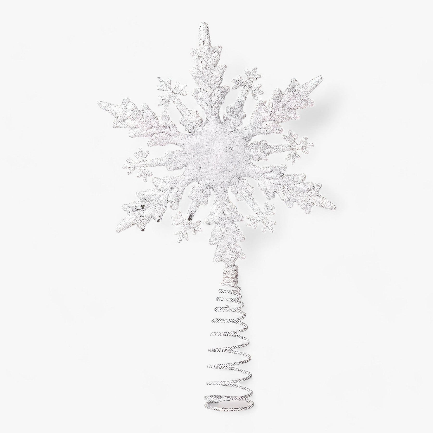 home & garden : Flake Star - Gouden en Zilveren Decoraties met Glitter - Verfraai Uw Kerstboom in 2 van Pantino