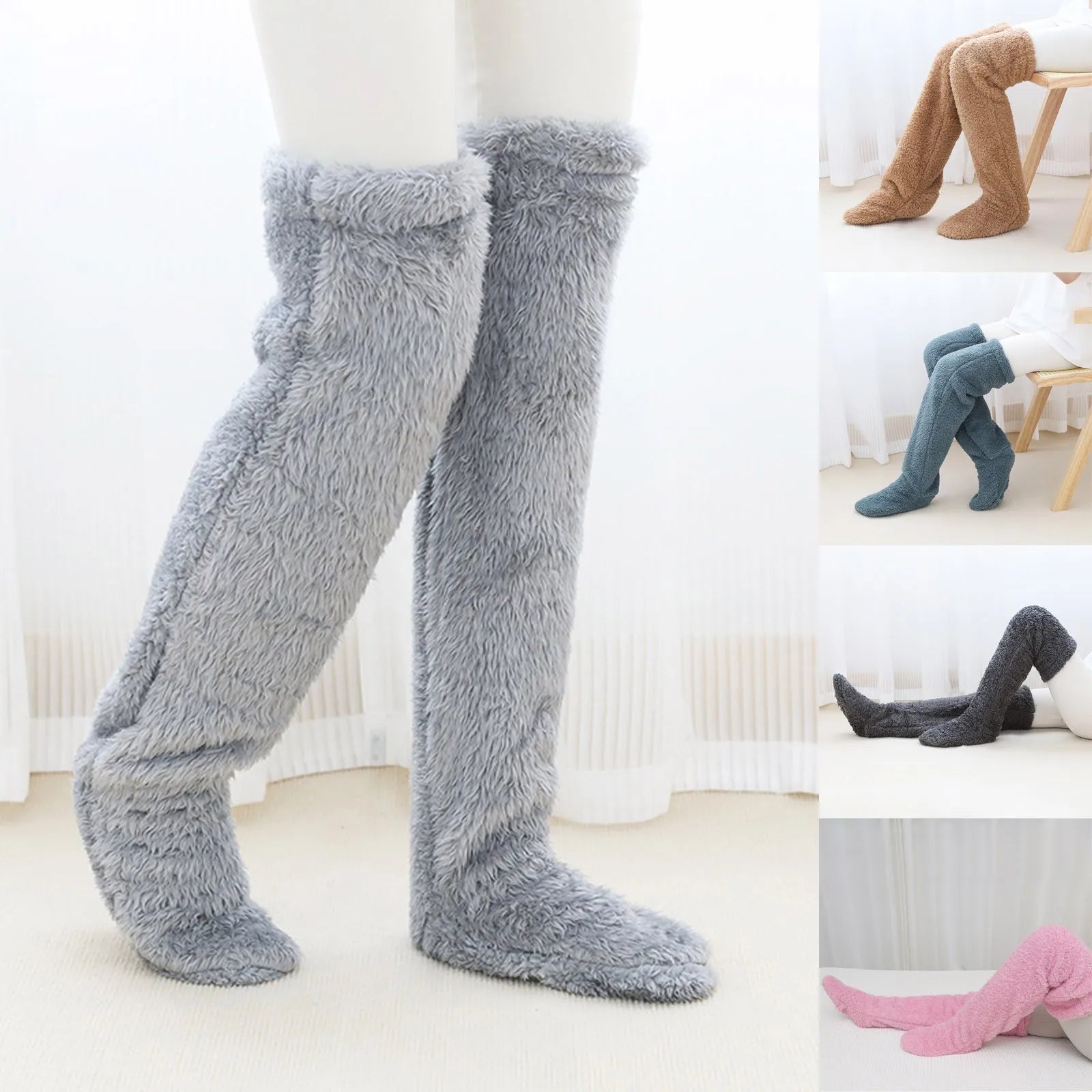 Socks : ComfySocks - Blijf Knus en Warm Deze Winter - Blauw in van Pantino