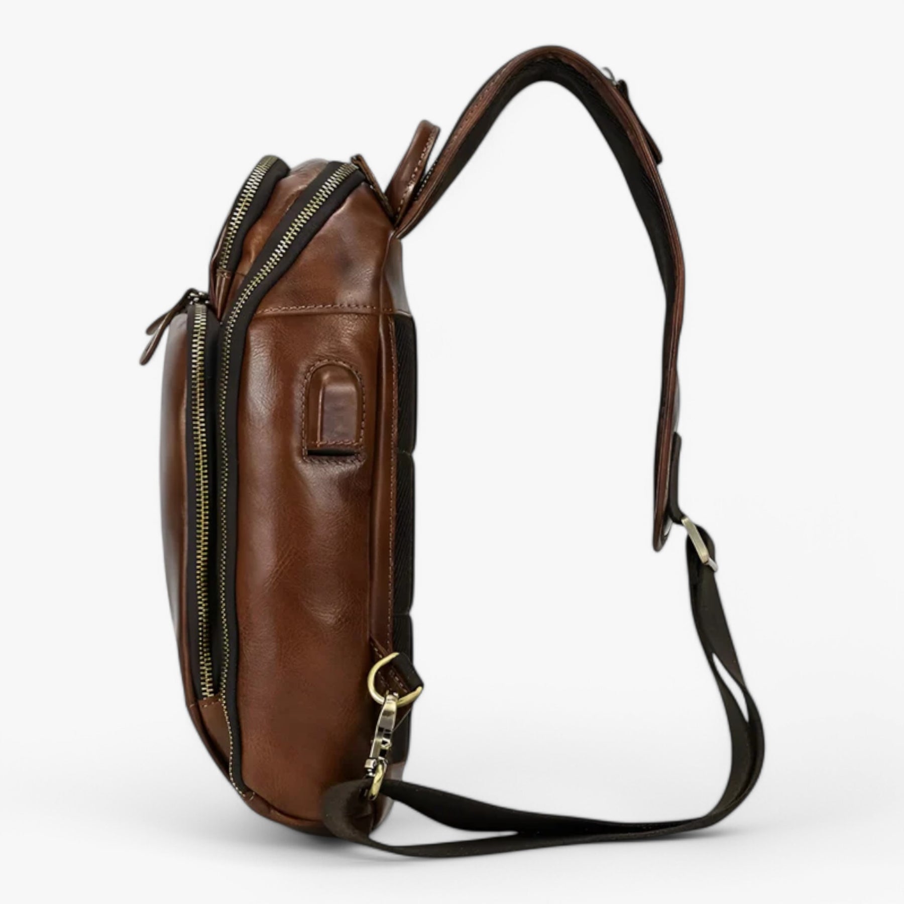bags : Modern en Functioneel Heren Leder - Bruin in van Pantino
