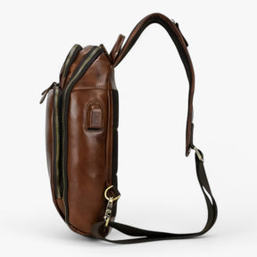 bags : Modern en Functioneel Heren Leder - Bruin in van Pantino