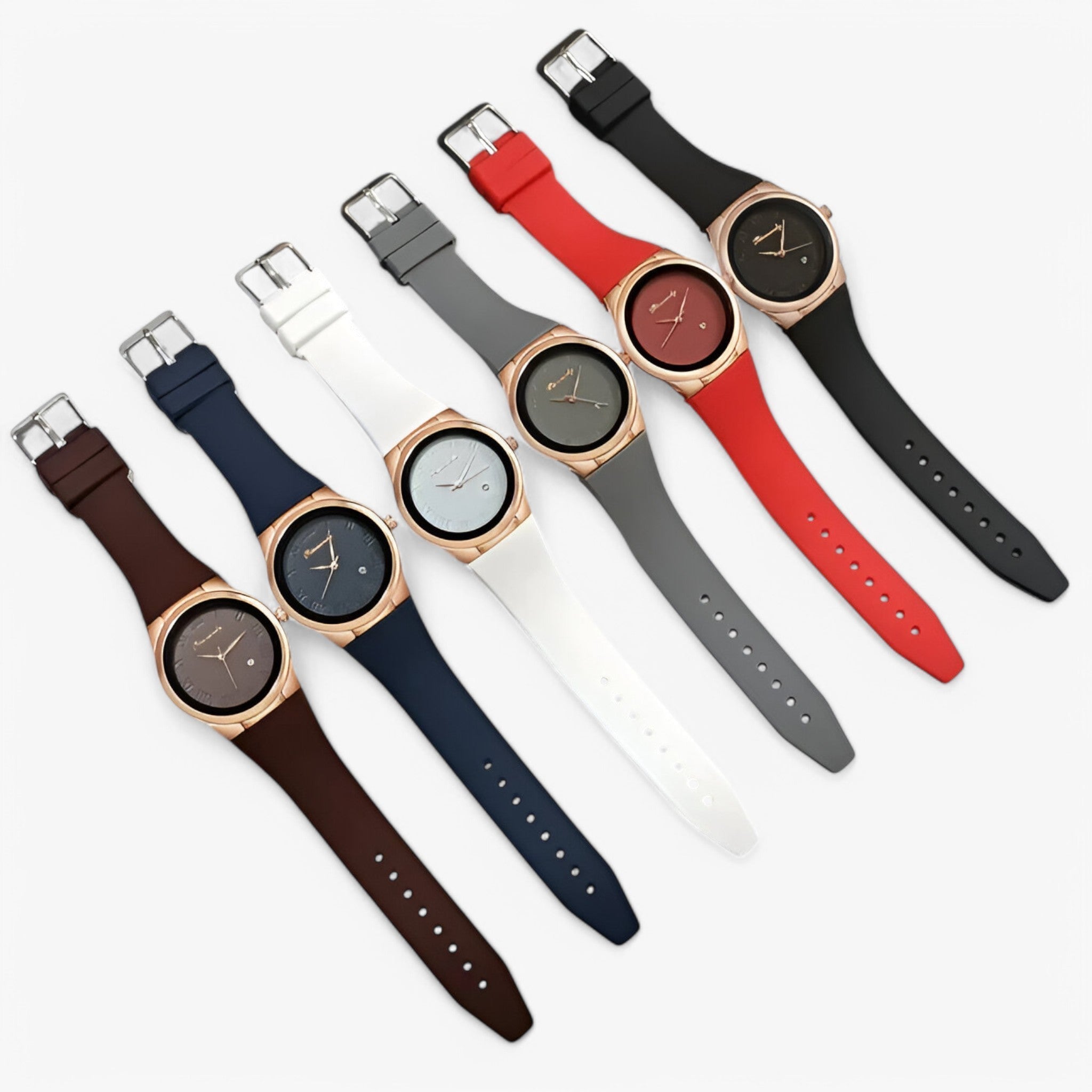 outdoor equipment : Sporthorloge Wit met Siliconen Band - Analoog Kwartsuurwerk voor Heren & Dames in van Pantino