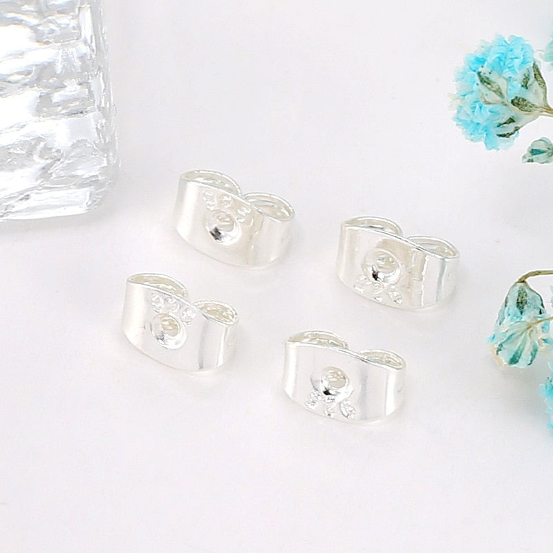 Earring Backs : Oorbellen Achterstopper - Zilver in Platina van Pantino