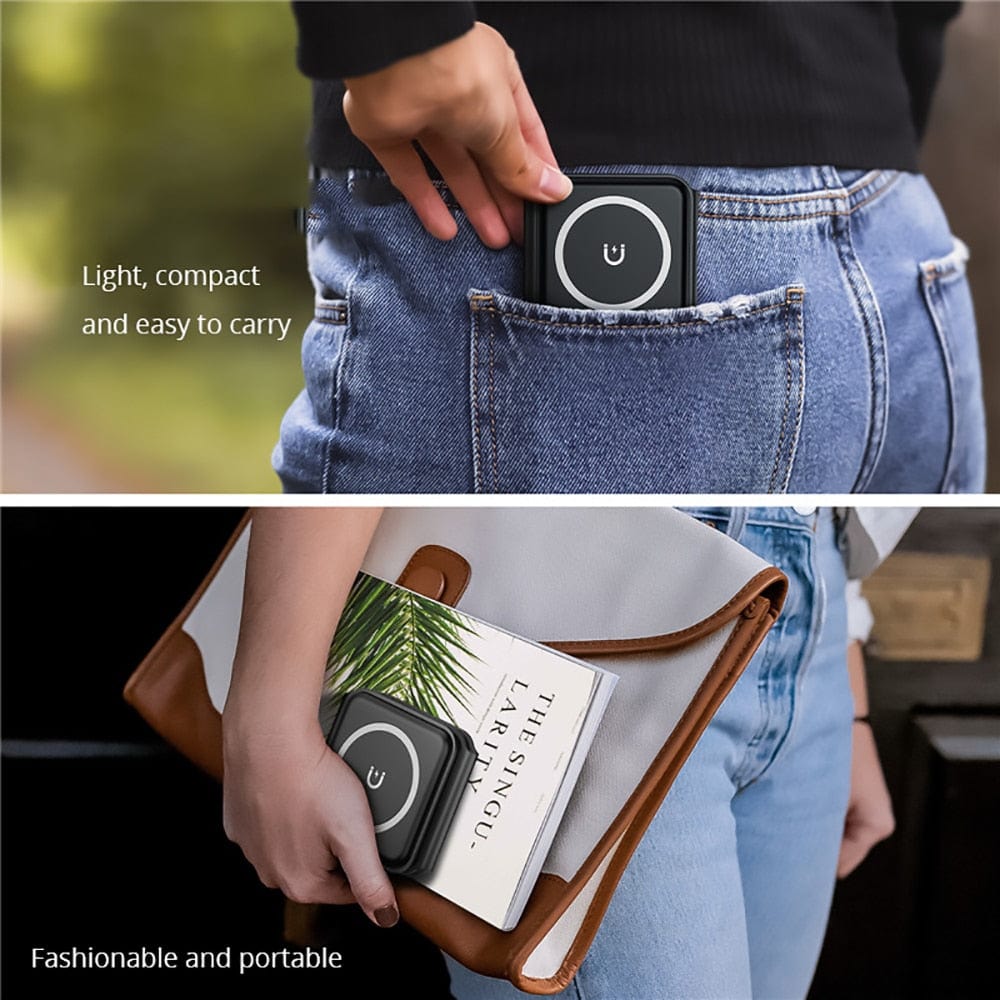 gadgets : 3-in-1 Draadloze Oplader - Eén Oplader voor Je Smartphone, Smart Watch en Oordopjes - Wit in van Pantino