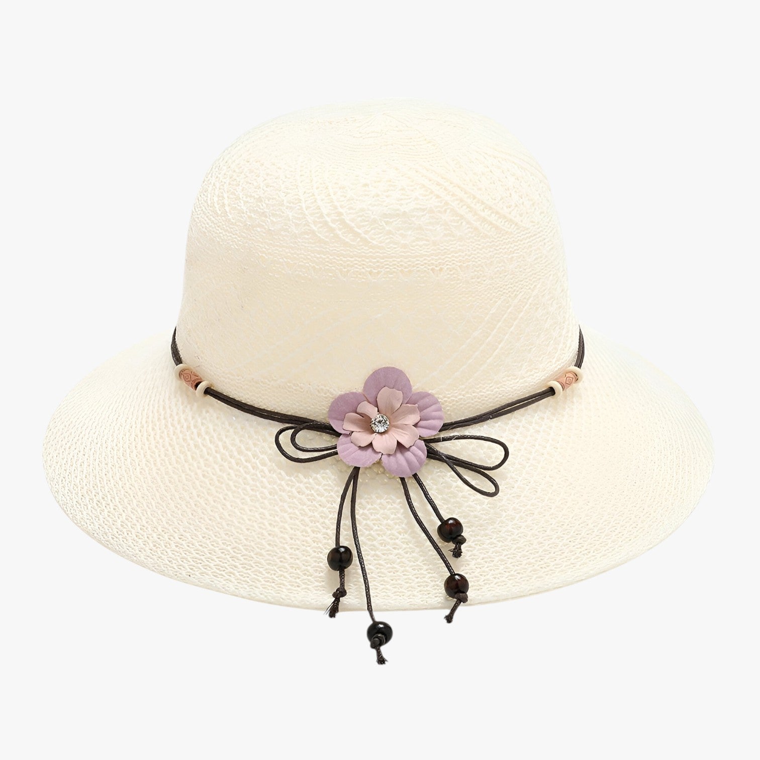Sun Hat : Muts Dames Roze - Zomermuts voor - Stijlvolle Bescherming Tegen de Zon in licht beige van Pantino