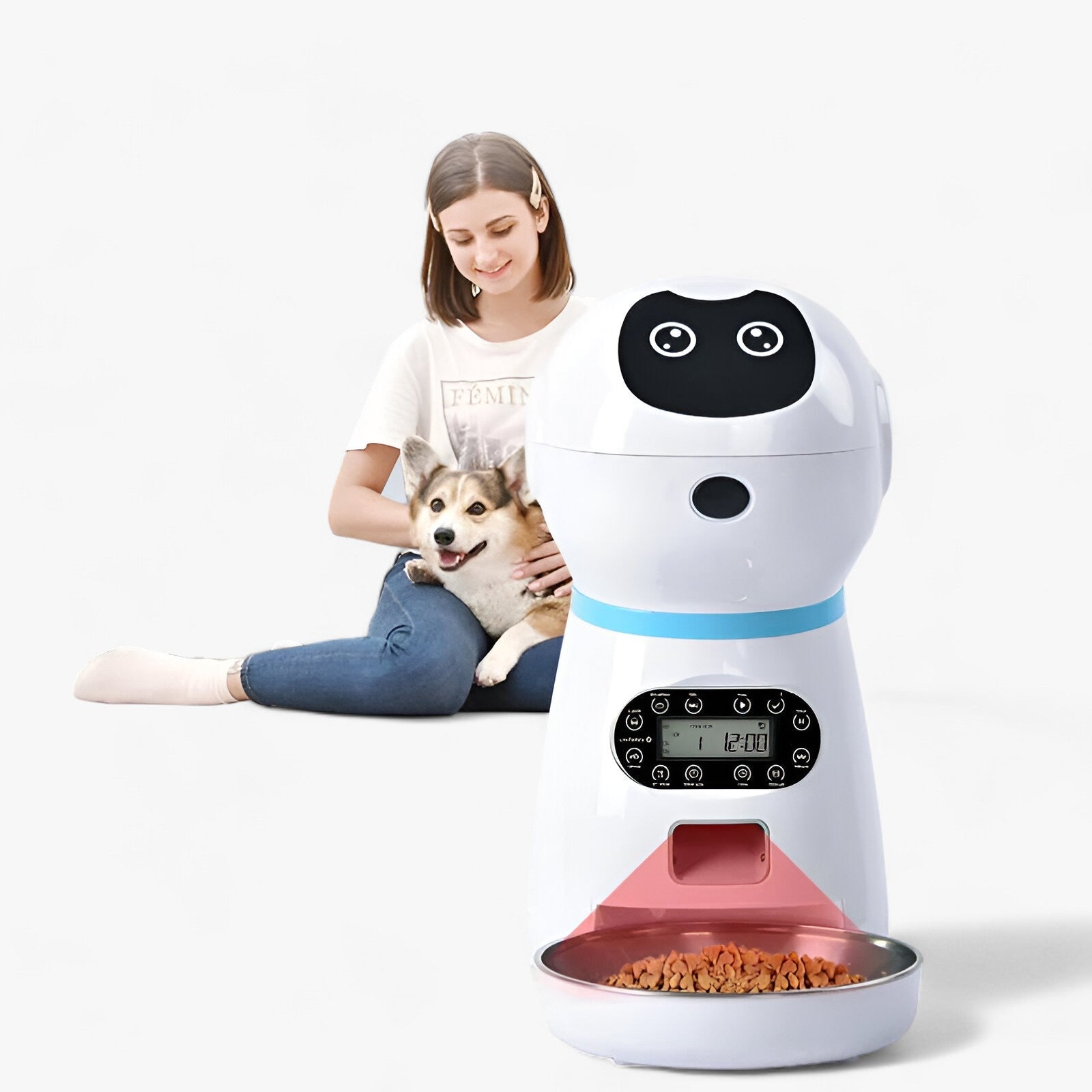 pets : Automatische Voederautomaat voor Dieren - Slimme Automatische Voederautomaat - Praktische Voeding in van Pantino
