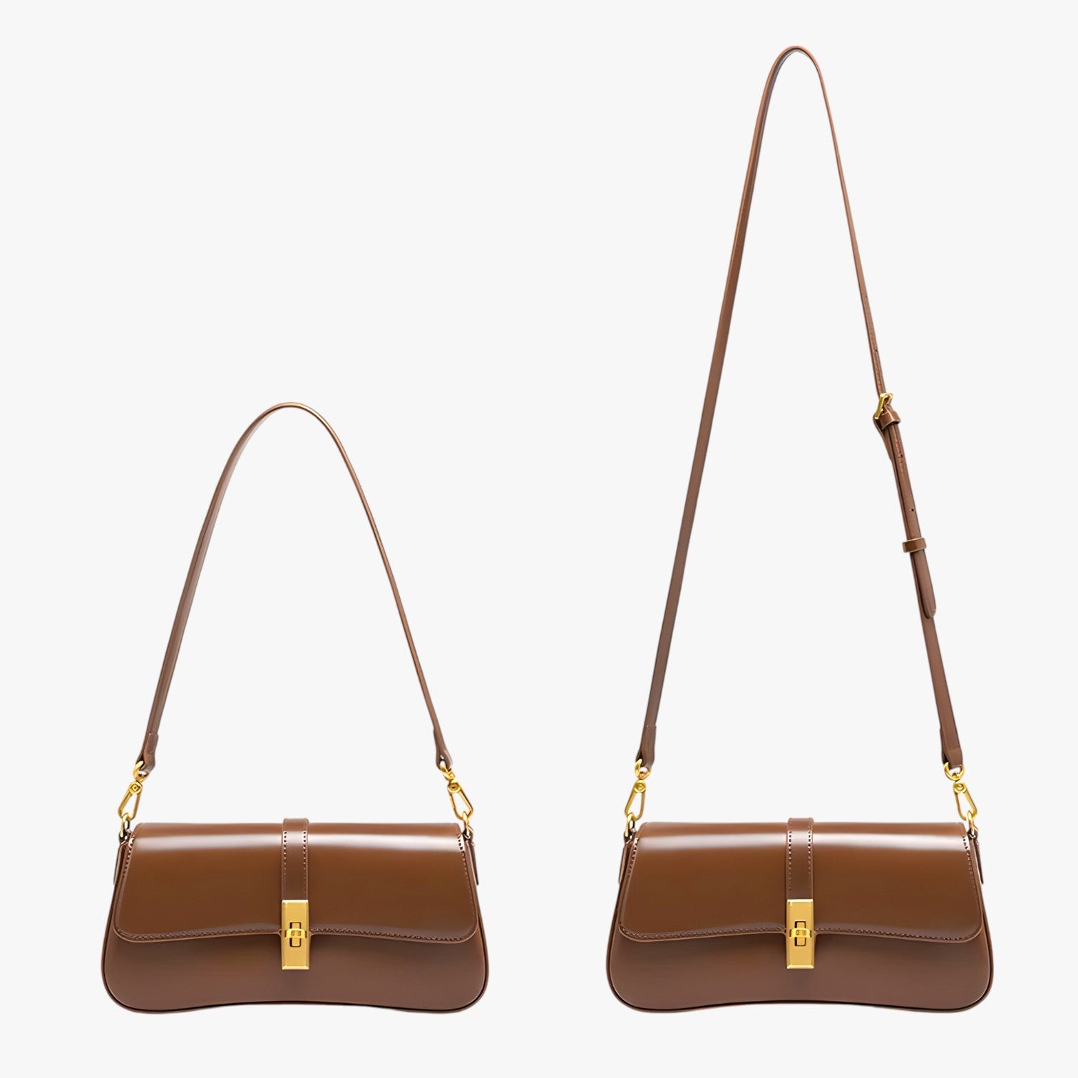Bags : Dames Baguette Tas van Echt Zwart Luxe Leer, Elegant en Compact in van Pantino