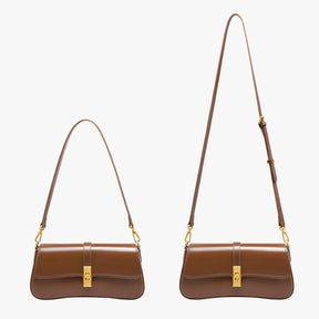 Bags : Dames Baguette Tas van Echt Zwart Luxe Leer, Elegant en Compact in van Pantino