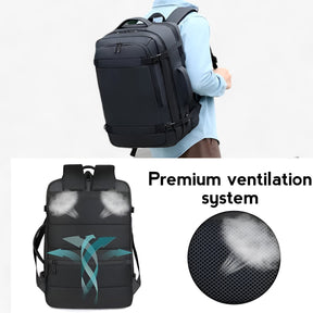 bags : Reisrugzak met USB Heren - Expande Zwart in van Pantino