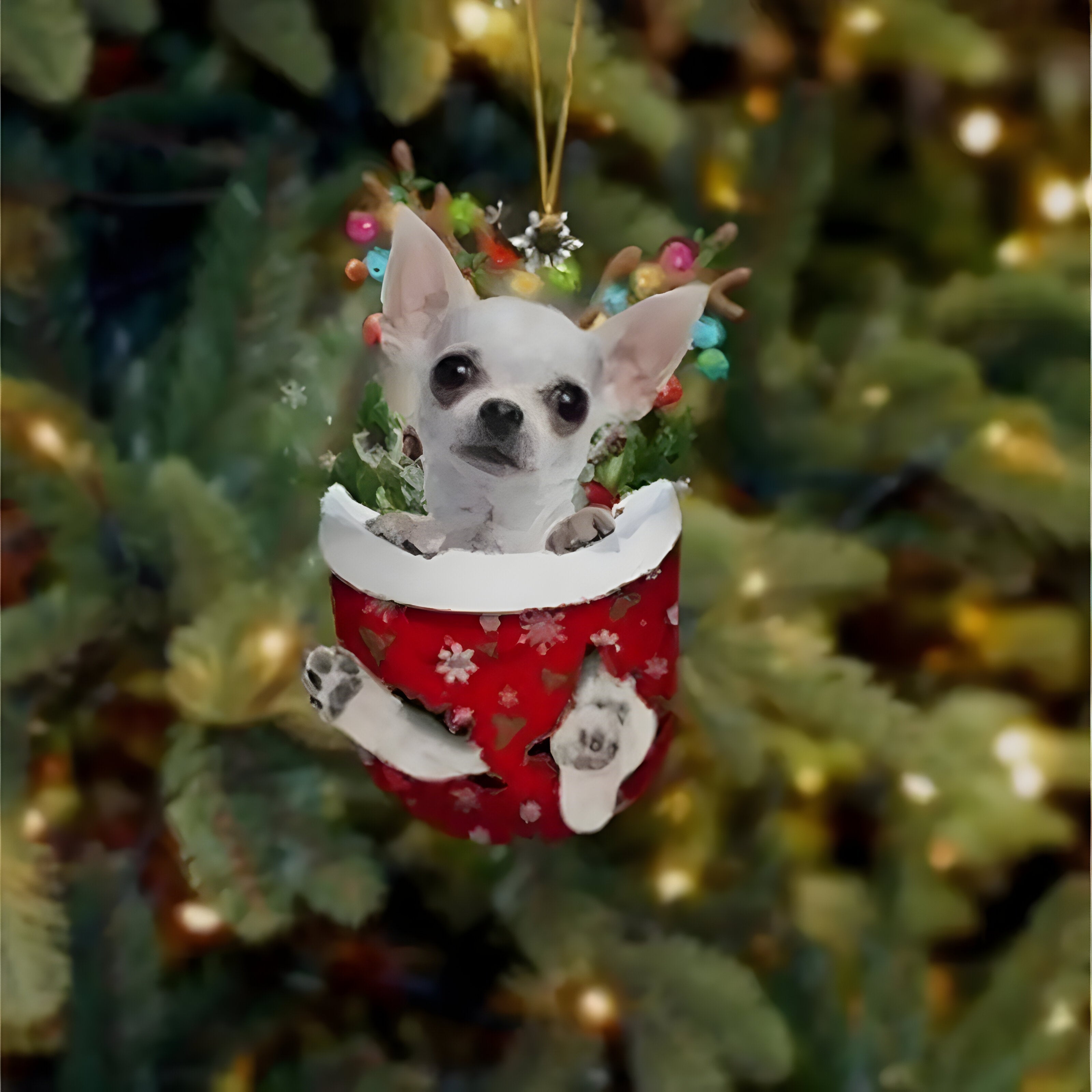 pets : Schattige Pupp Decoratie - Kerstboom Hangertje Hond - Feestelijke Charme en Cadeau voor Hondenliefhebbers in Stijl U van Pantino