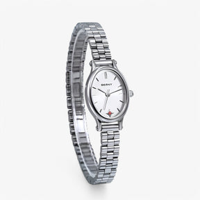 Watch : Minimalistische Ovalen Armbandhorloge Dames - Zwart in van Pantino