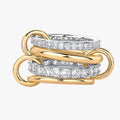 Anillos apilados dorados para mujer con circonita – chapado en oro de 18K