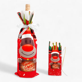 home & garden : FengRise Decoratie - Flessenhoes Kerstman - Kerstsocken Cadeaustandaard in 6 14x16cm van Pantino