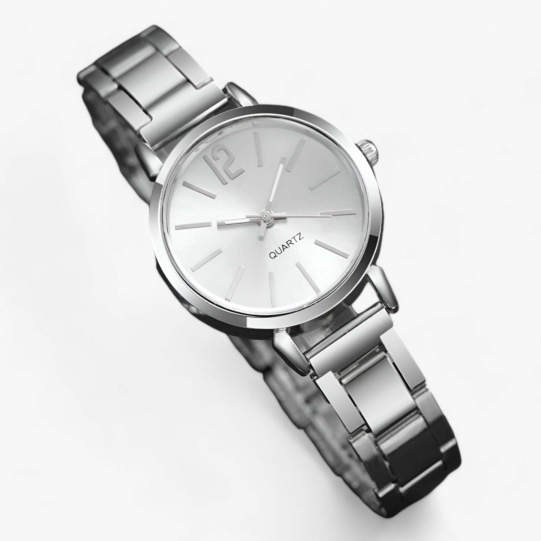 watches : Horloge Dames Roze - Elegant Dameshorloge Set - Stilet Roestvrij Staal & Armband in van Pantino