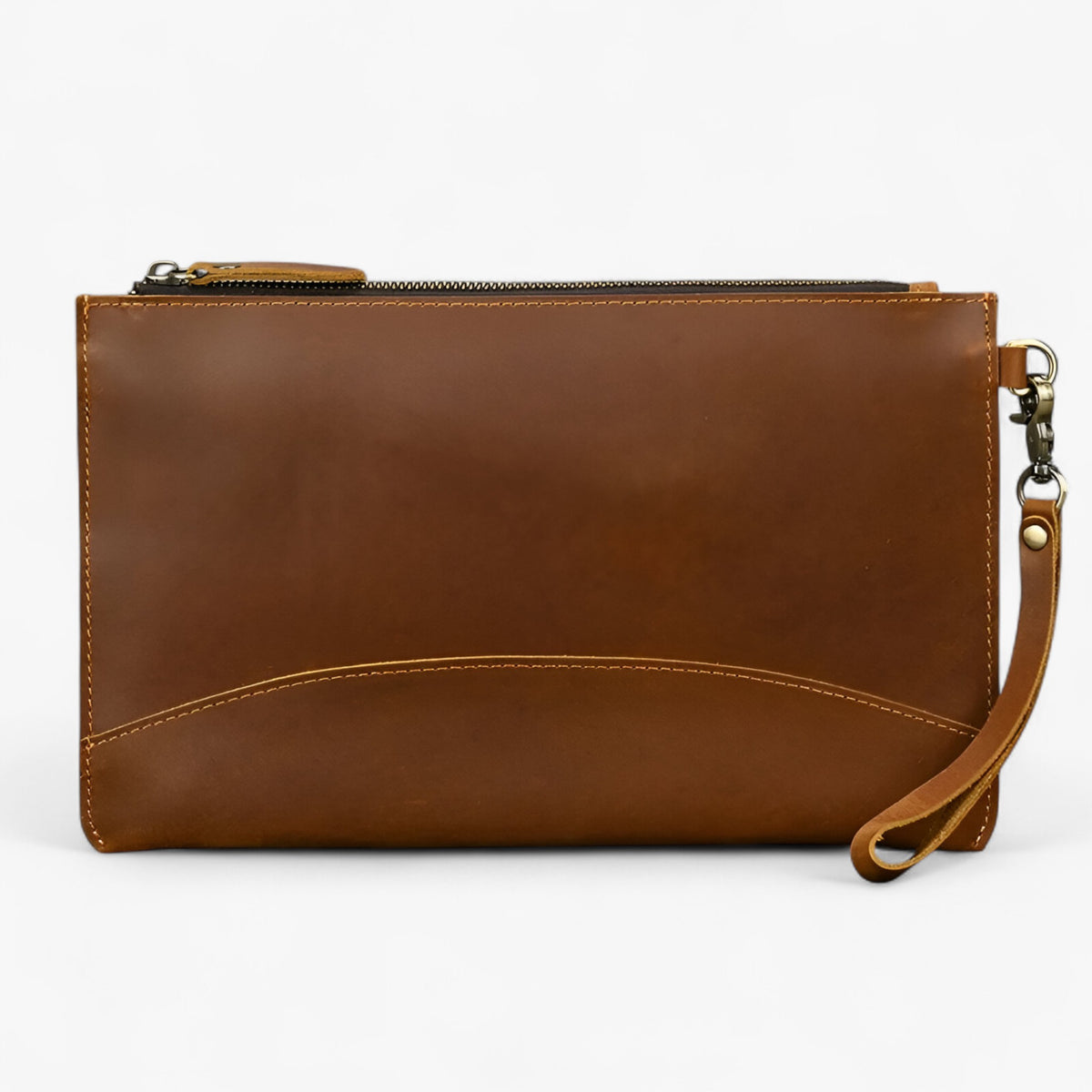 bags : Portemonnee Heren Bruin - Vintage Leren - Duurzaam en Stijlvol in van Pantino