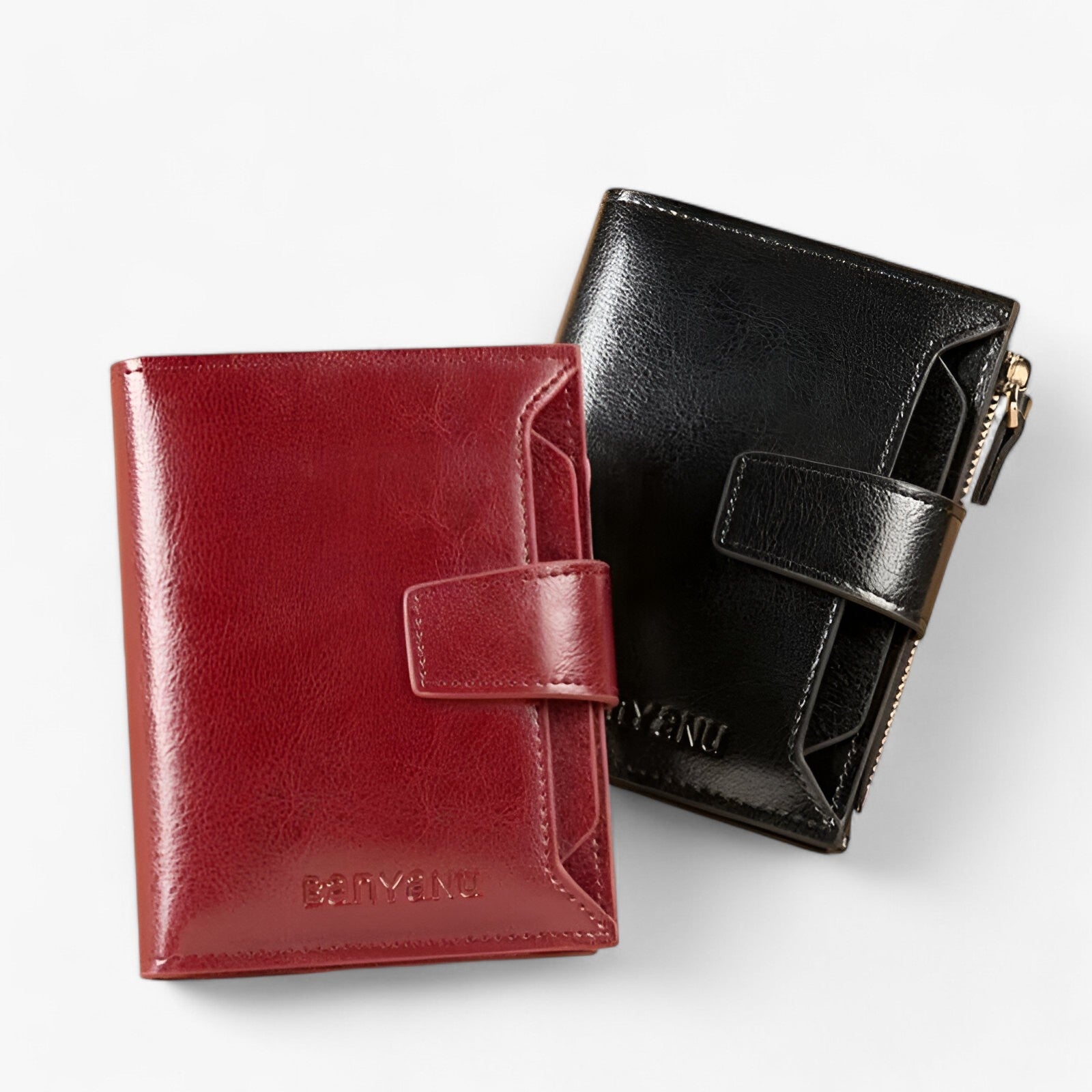 bags : Lederen Portemonnee voor Dames Rfid - Bruin in van Pantino