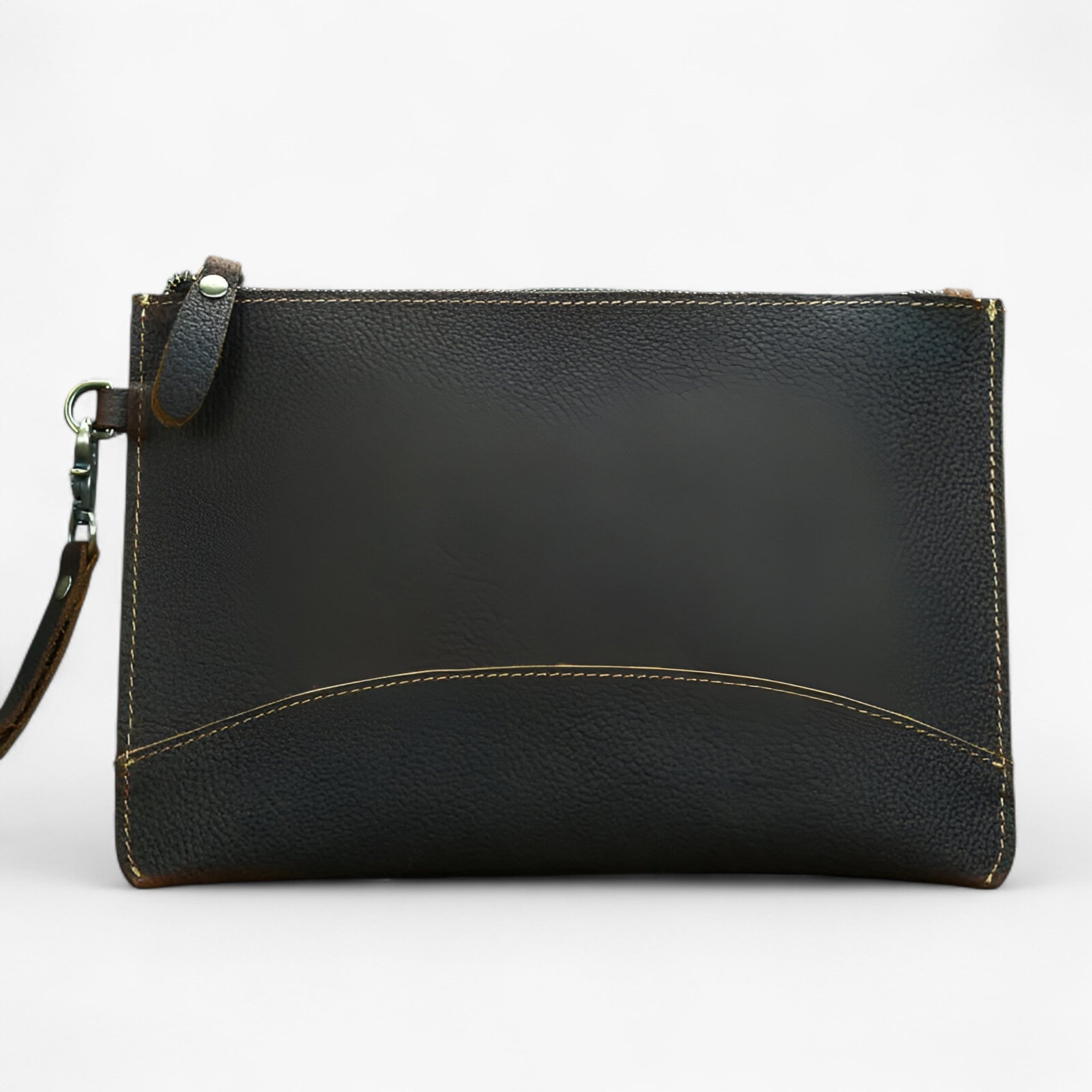 bags : Portemonnee Heren Bruin - Vintage Leren - Duurzaam en Stijlvol in Koffie 1 van Pantino