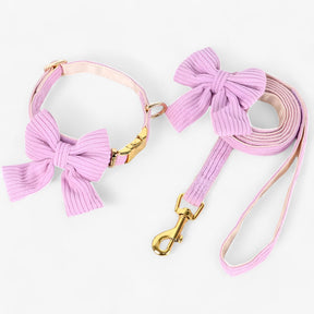 pets : Schattige Roze Halsband en Leash Set voor Kleine en Middelgrote Honden in van Pantino