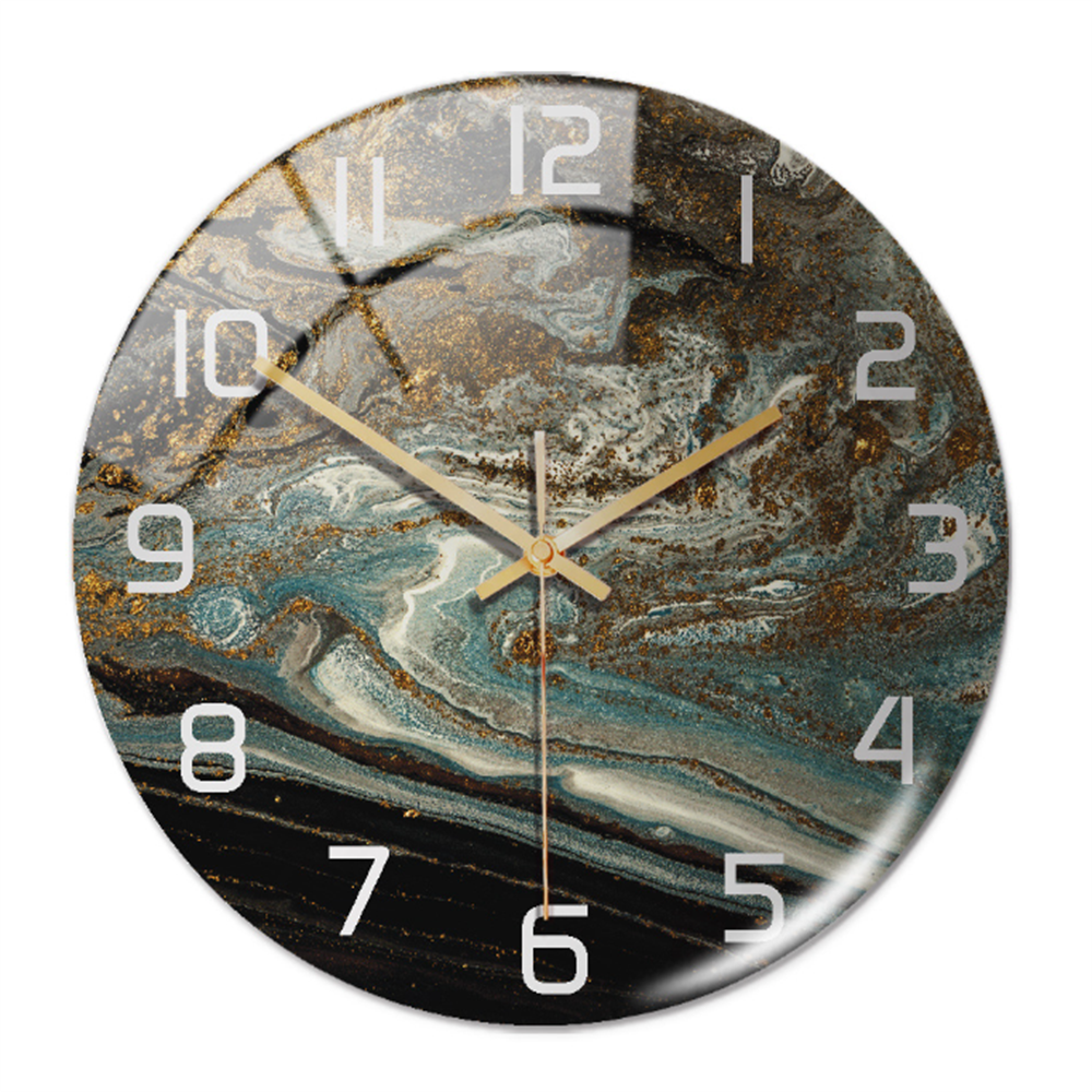 home & garden : Timeless Marble Klok Groen in Koper Blauw van Pantino