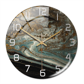 home & garden : Timeless Marble Klok Groen in Koper Blauw van Pantino