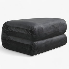 home & garden : Zachte Fleece Deken - Warmte en Stijl voor Winteravonden - LT Grijs in Zwart van Pantino