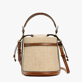 women's shoulder bag : Rieten Zomerschoudertas voor Dames - Lichtgewicht, Stijlvol & Praktisch - Bruin in Bruin van Pantinoshop