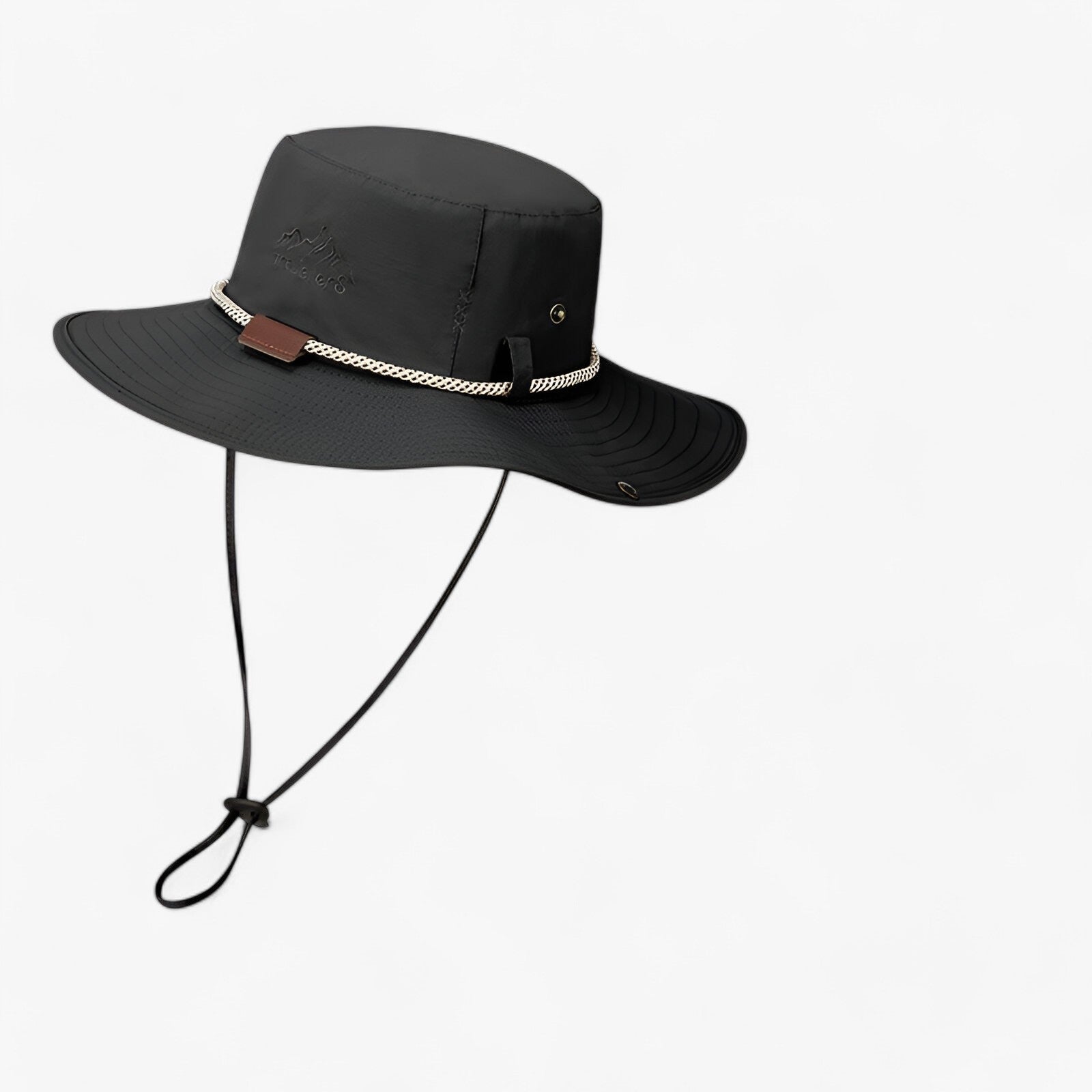 outdoor equipment : Waterdichte Bucket Hat Heren - UV-bescherming, Opvouwbaar - Koffie & Grijs in XMZ263 zwart 55-60cm van Pantino