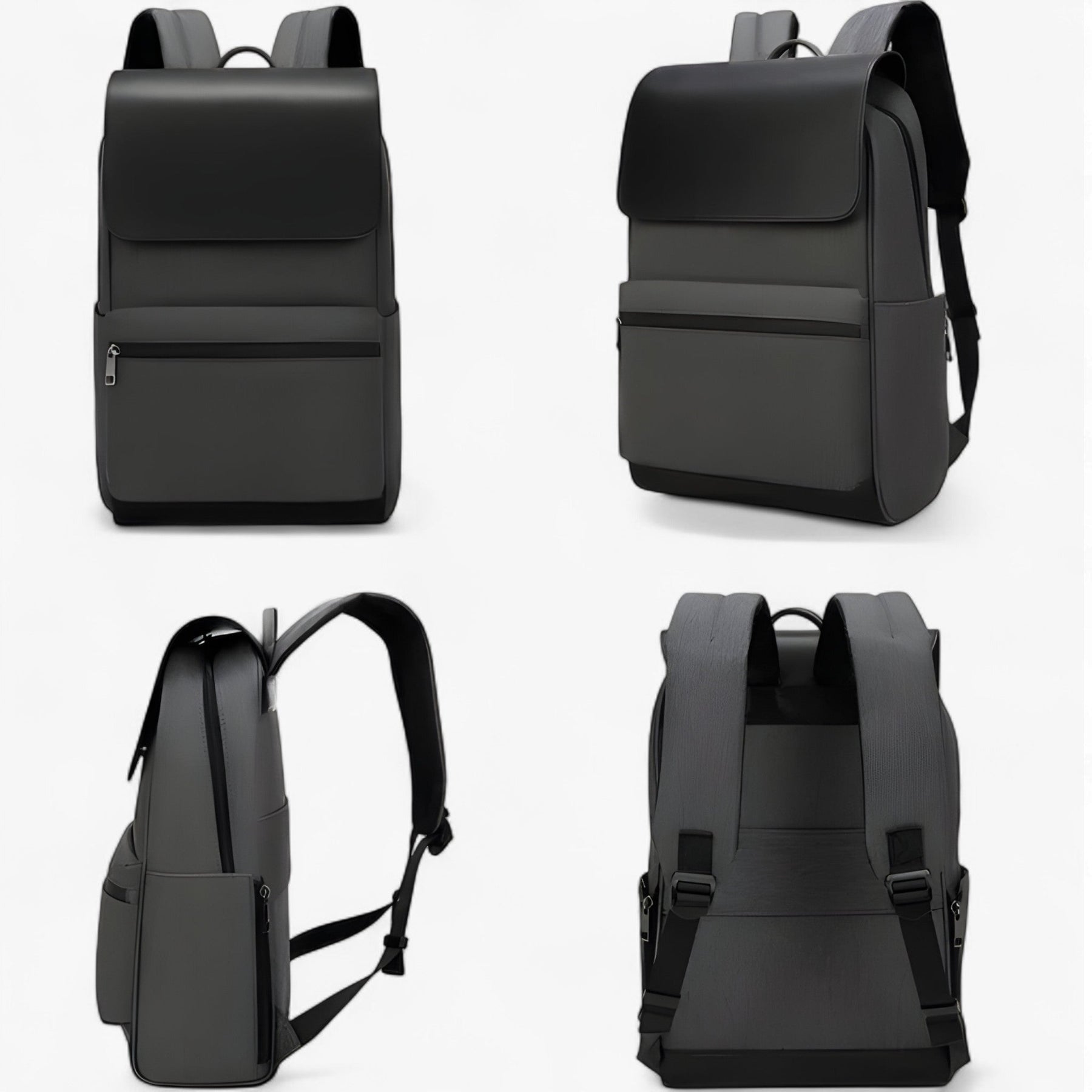 bags : Rugzak Zwart - Edge Pro Mat in van Pantino