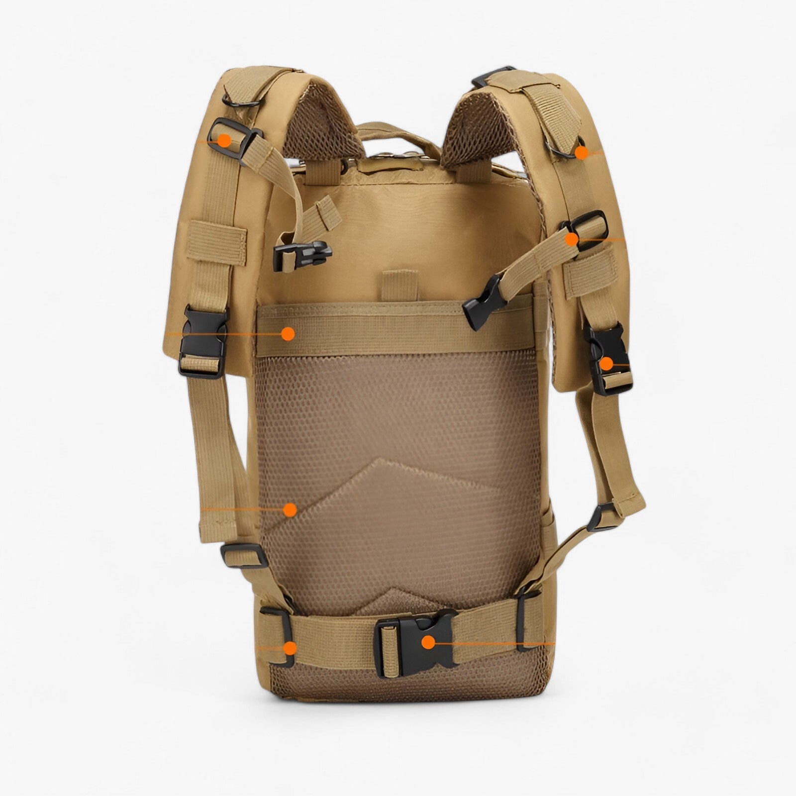 outdoor equipment : Waterdichte Outdoor Rugzak 40L Oranje - Duurzaam Nylon voor Trekking & Reizen in van Pantino