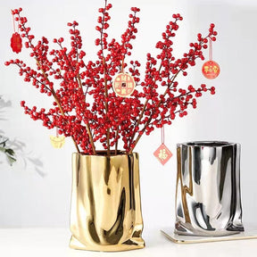 home & garden : Elegante Silberne Reflektierende Vase in van Pantino