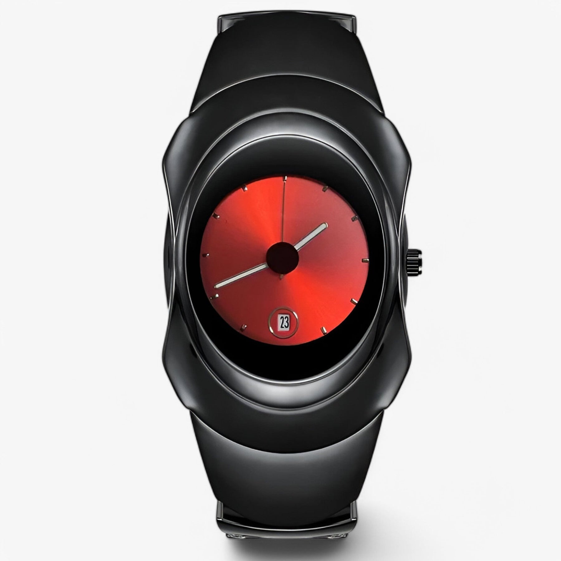 watches : Horloge S Glanzend Rood - Luxe Lichtgevend in B Rood Glanzend van Pantino