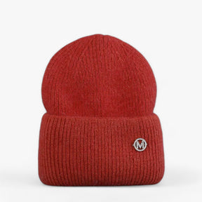 Winter Hat : Muts Dames Roze met - Wintermuts - Trendy en Comfortabel in Oranje Rood met M 54cm-60cm van Pantino