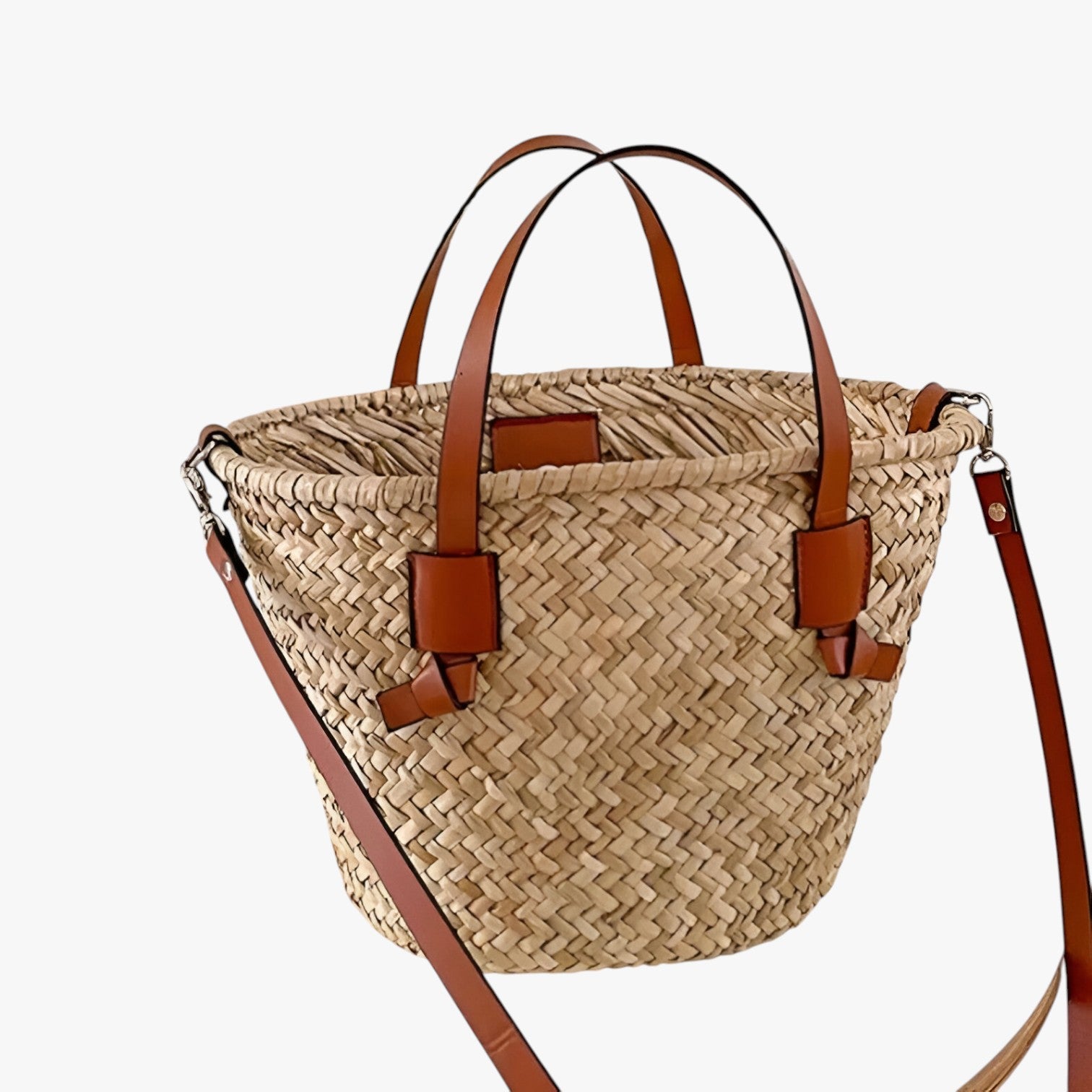 Tote Bag : Strandtas in Net voor Dames - Grote Capaciteit en Zomers Uiterlijk - Bruin in van Pantino
