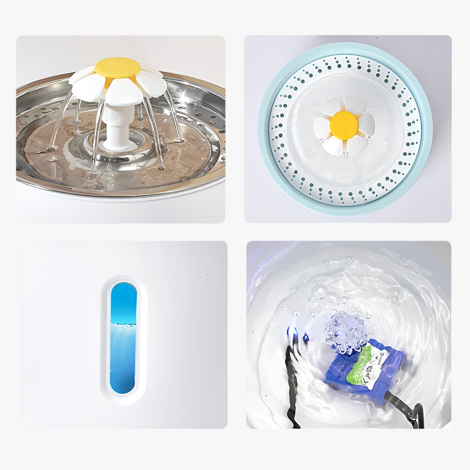 pets : Automatische Waterdispenser - Gefilterd Vers Water voor Huisdieren - Blauw Zonder Sensor in van Pantino
