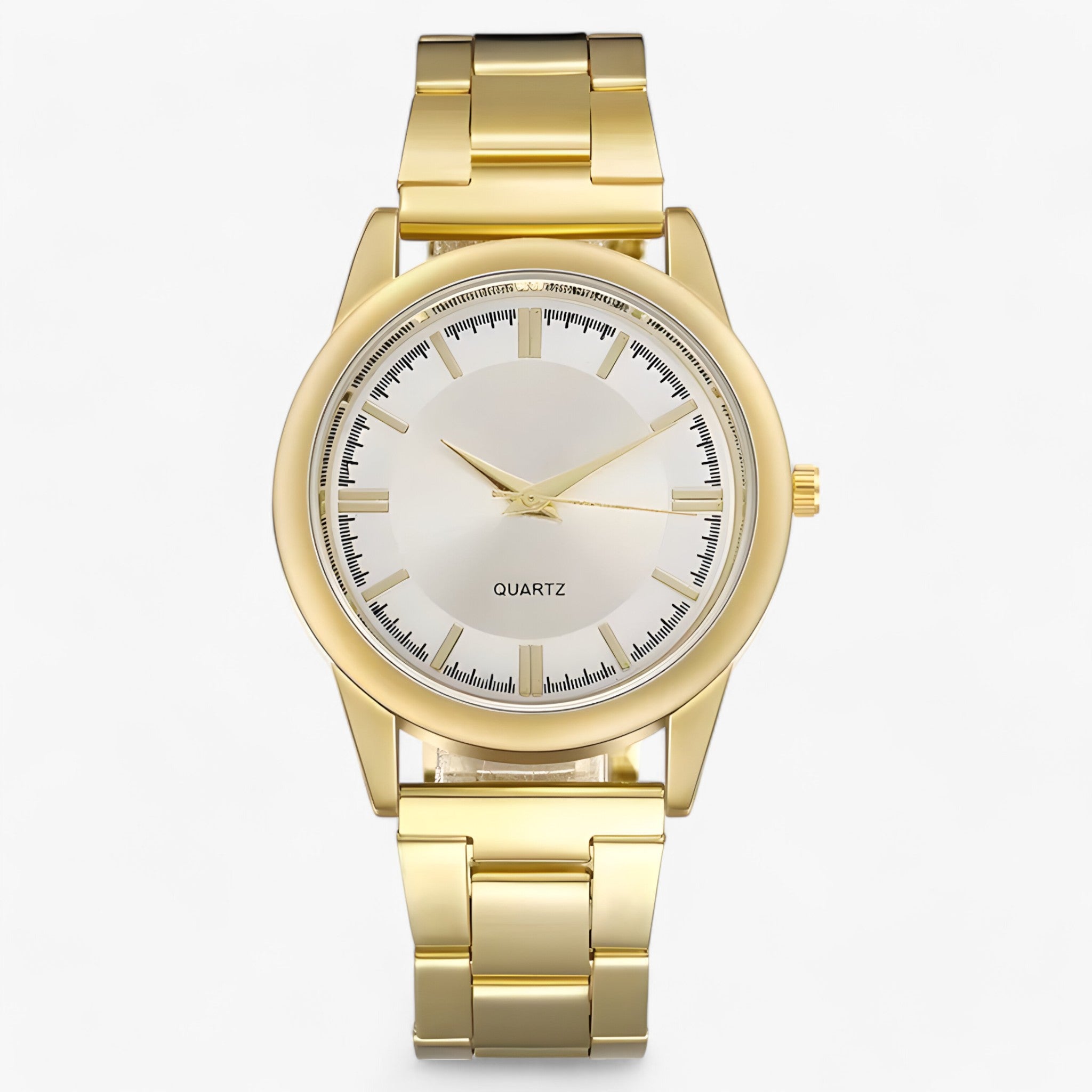 watches : Klassiek Quartz - Tijdloos & Veelzijdig - Goud Wit in Goud Wit van Pantino