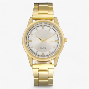 watches : Klassiek Quartz - Tijdloos & Veelzijdig - Goud Wit in Goud Wit van Pantino