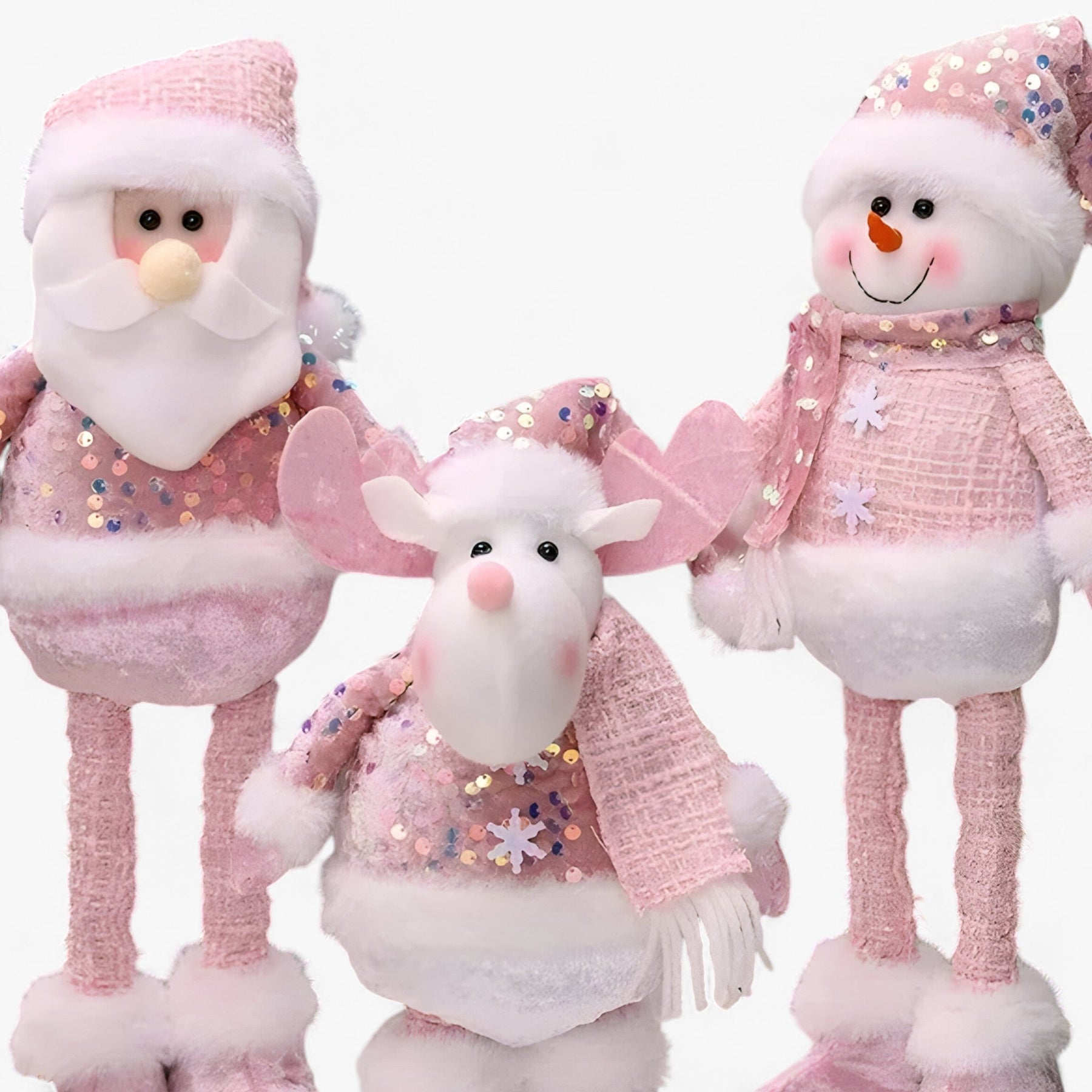 home & garden : Fantastische Winter - Kerstdecoraties Benodigdheden Sneeuwman Oude Roze - Voeg een Beetje Magie Toe aan Uw Interieur in van Pantino