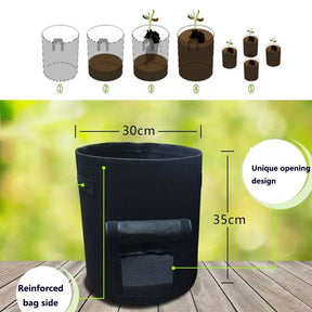home & garden : Kweekpot Kunststof Bruin 10L voor Groenten, Kruiden & Moestuin - Ideaal voor Balkon in van Pantino