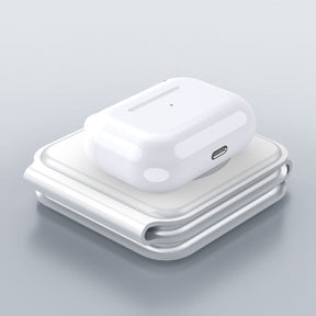 gadgets : 3-in-1 Draadloze Oplader - Eén Oplader voor Je Smartphone, Smart Watch en Oordopjes - Wit in van Pantino