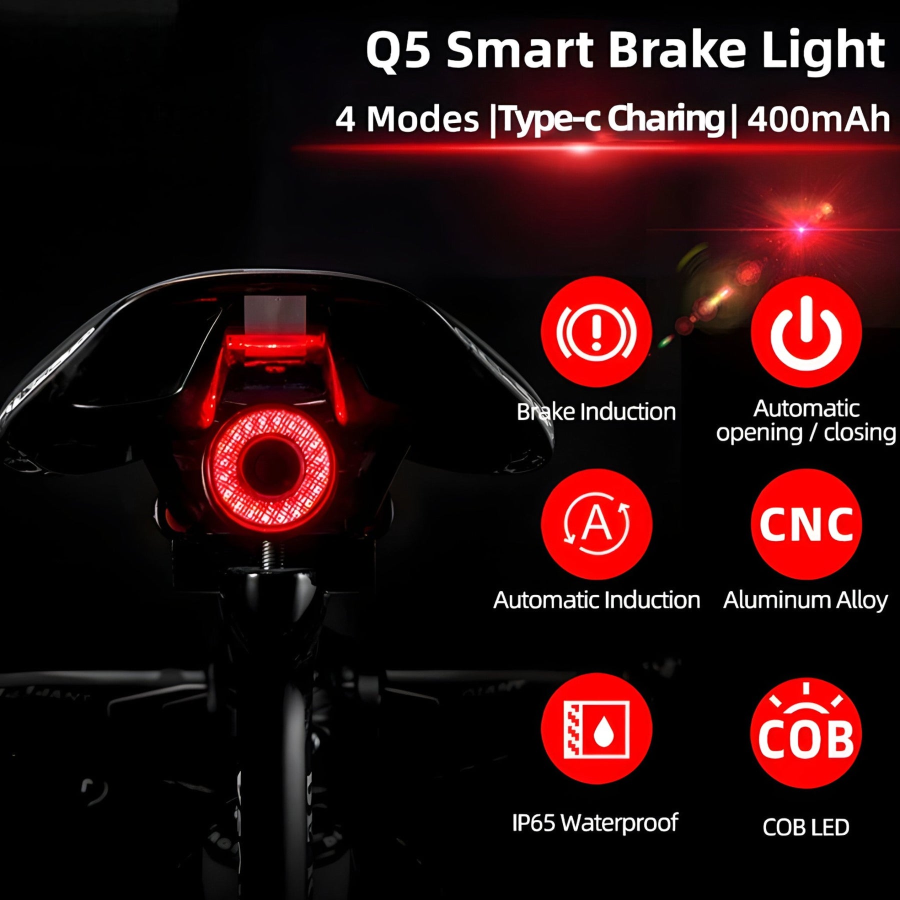 outdoor equipment : Waterproof Achterlicht in van Pantino
