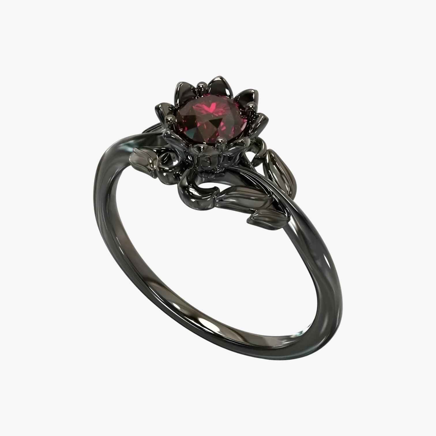 Jewelry : Rosa della Notte - Ring met rode steen voor een gedurfde look Heren in van Pantinoshop