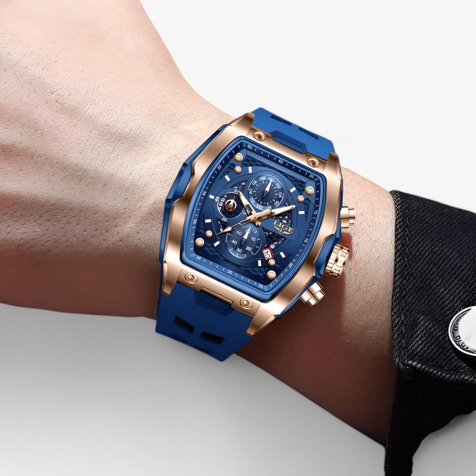 Smartwatch : Luxe Siliconen Sporthorloge Heren in van Pantino